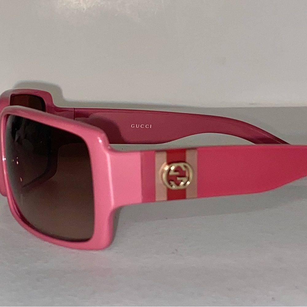 Gucci Sunglasses GG 2563/S Z8M Pink/Rose Oversize Frames 60 17 120 Italy Y2K